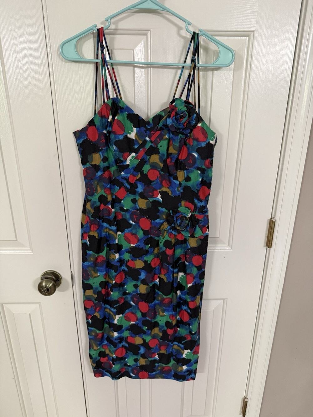 Alix Of Miami Vintage 1950s Spaghetti Strap Wiggle Dress 6